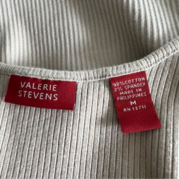 Valerie Stevens Tan Tank Top size M - Picture 2 of 5